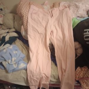 Pink denim jeans never worn